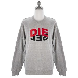 DIESEL ディーゼル トレーナー A00809 0IAJH S-GIRK-N80 SWEAT SHIRT メンズ 男性 スウェット ロゴ 長袖 9CB GREY グレー｜importteresa