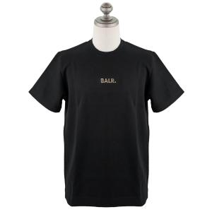 半袖Tシャツ BALR ボーラー 2023年-2024年秋冬新作 B1112.1051 Q-Series Straight T-shirt メンズ クルーネック Black 101 ブラック