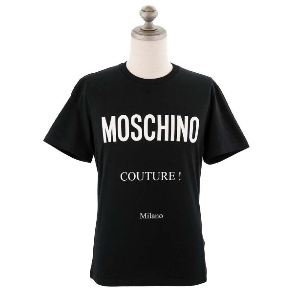 MOSCHINO モスキーノ 半袖Tシャツ 07302039A1 555 メンズ 半袖クルーネック ...