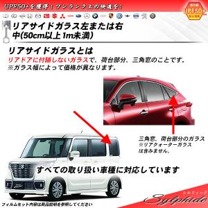 リアサイドガラス カーフィルム 左または右 大(1m以上) 全車種対応 シルフィード UVカット スモーク｜impre