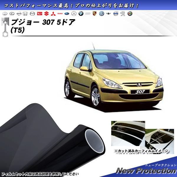 プジョー 307 5ドア (T5) ニュープロテクション カット済みカーフィルム リアセット