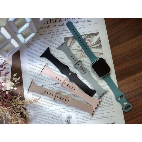 アップルウォッチ バンド AppleWatch バンド シリコン バンド バングル サイズ調整 Ap...