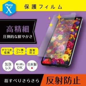 iPhoneX アイフォン10 アイホン10 保護フィルム 高精細 アンチグレアフィルム｜imprinc