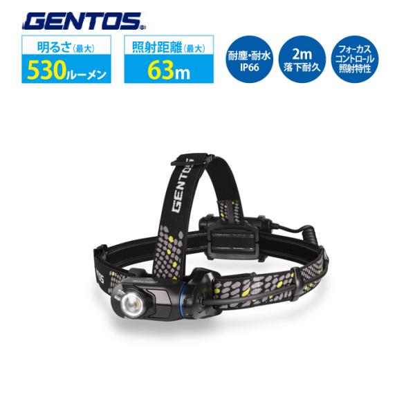 ヘッドライト コンパクトライト 乾電池式 GENTOS ジェントス GT-702D 爆買