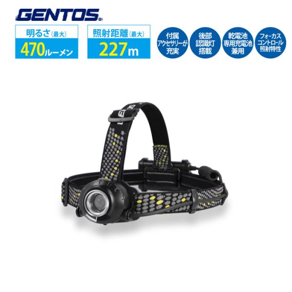 ヘッドライト 乾電池式 ヘッドウォーズ GENTOS ジェントス HLP-2501
