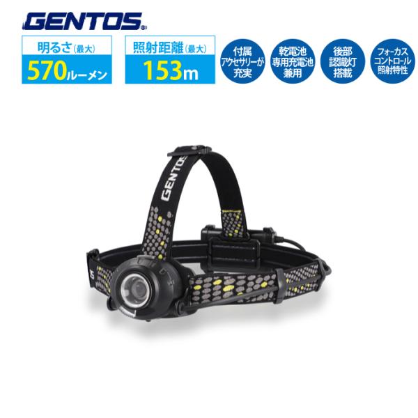 ヘッドライト コンパクトライト 乾電池式 GENTOS ジェントス HLP-2502