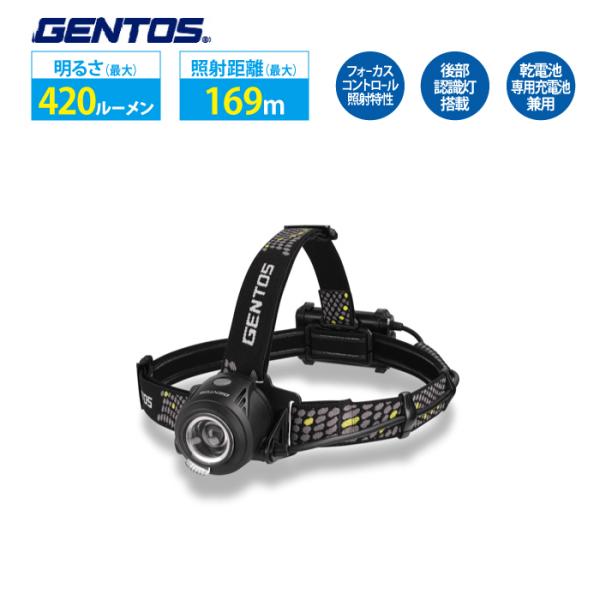 ヘッドライト コンパクトライト 乾電池式 GENTOS ジェントス LY-033HD