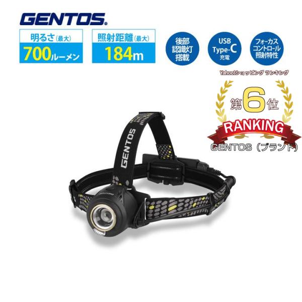 ヘッドライト 充電 高出力タイプ リバティ217 GENTOS ジェントス LY-217R お取り寄...