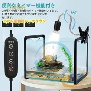 亀ライト 両生類用ライト 無段階調光 25W+...の詳細画像3