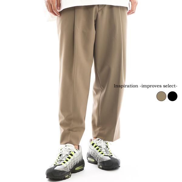 ワイドパンツ スラックス タックパンツ センタープレス ビッグサイズ 韓国ファッション