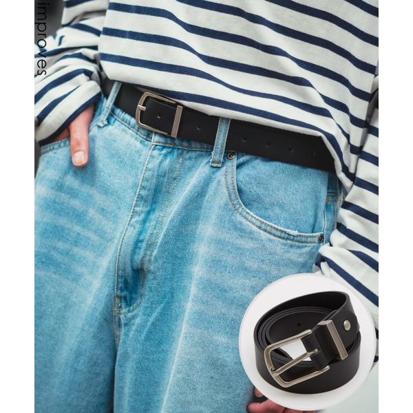 ベルト メンズ PUレザー ベルト シンプル きれいめ ビジネス ベーシック トラッド セレクト ア...