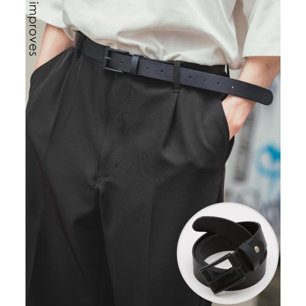 ベルト メンズ PUレザー ベルト シンプル きれいめ ビジネス ベーシック トラッド セレクト ア...