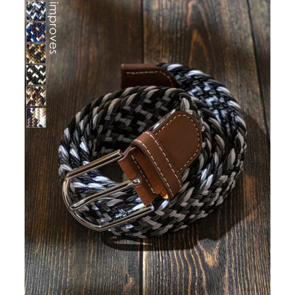 ベルト メンズ レディース メッシュ 編み込み アメカジ カジュアル スケーター ストリート 韓国フ...