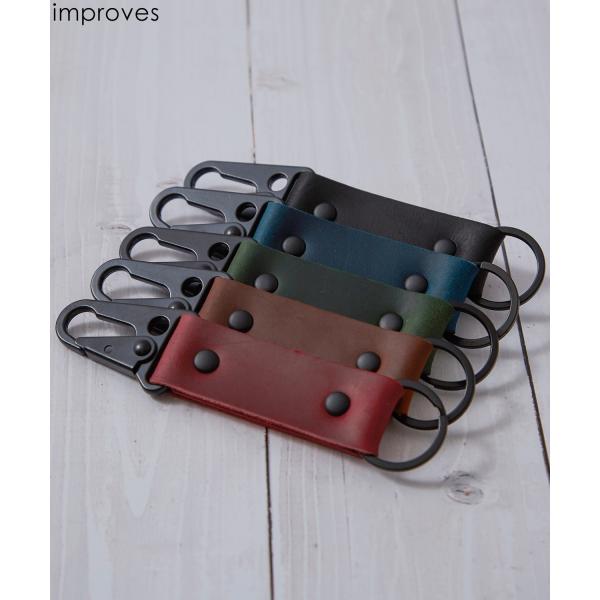 キーリング メンズ レディース カラビナ レザー キーホルダー アクセサリー アメカジ カジュアル ...