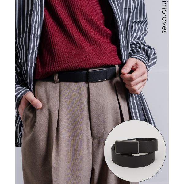ベルト メンズ レディース シンセティックレザー ベルト シンプル きれいめ ビジネス ベーシック ...