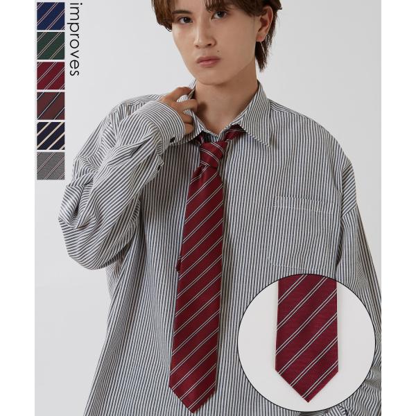ネクタイ メンズ 総柄 レジメンタルストライプ タイ シンプル きれいめ ビジネス ベーシック トラ...