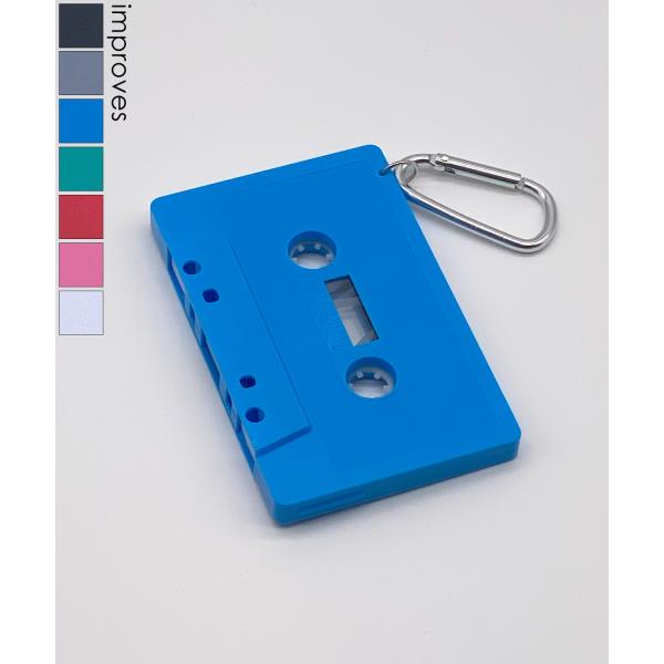 キーホルダー メンズ レディース カセットテープカラビナ ストリート カジュアル 古着MIX 韓国フ...