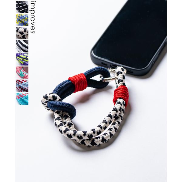ストラップ メンズ スマホ用 ハンドストラップ パラコード ストリート カジュアル 古着MIX 韓国...