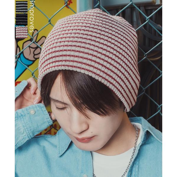 ニット帽 メンズ ニット帽子 ニットキャップ ビーニー 帽子 ボーダー カジュアル ストリート スケ...