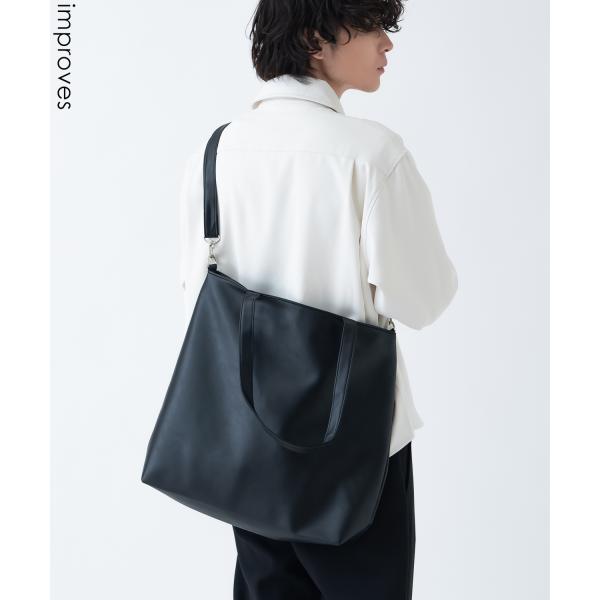 トートバッグ メンズ 合皮 レザー カバン 鞄 通学 通勤 旅行 きれいめ カジュアル 古着MIX ...