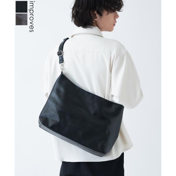 ショルダーバッグ メンズ 合皮 レザー カバン 鞄 通学 通勤 旅行 きれいめ カジュアル 古着MI...