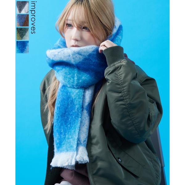 マフラー レディース メンズ 大判 厚手 ボリューム アーガイルチェック 柄マフラー フリンジ 防寒...