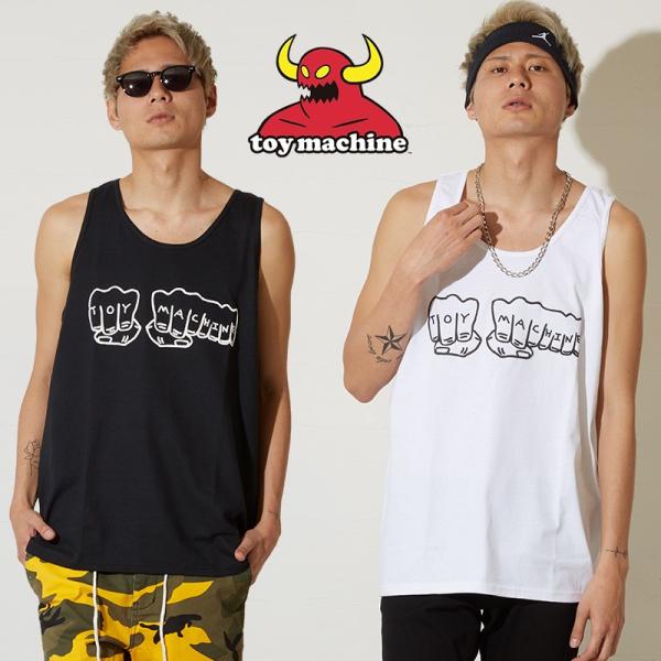 TOY MACHINE トイマシーン タンクトップ メンズ Tシャツ ノースリーブ カットソー ブラ...