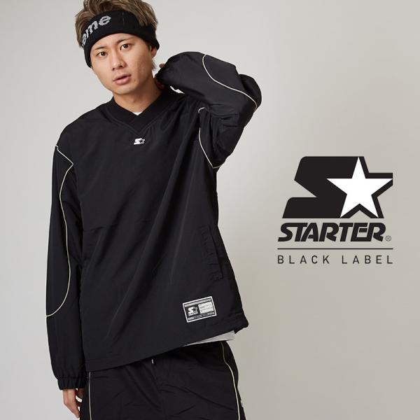 STARTER BLACK LABEL スターターブラックレーベル ナイロン プルオーバー メンズ ...
