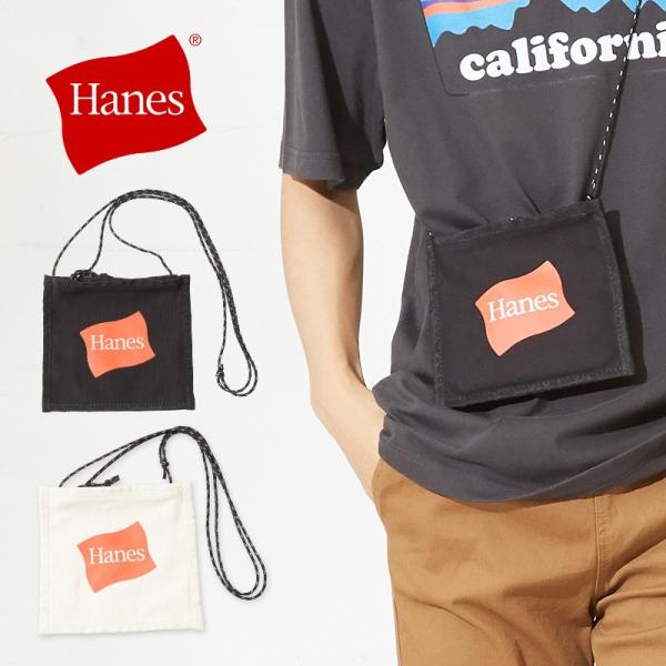 Hanes ヘインズ サコッシュ メンズ ブランド ミニ ショルダーバッグ ショルダーバック 斜めが...