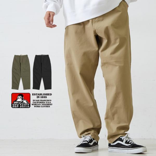 BEN DAVIS ベンデイビス チノパン メンズ チノパンツ ワイドパンツ テーパードパンツ スト...