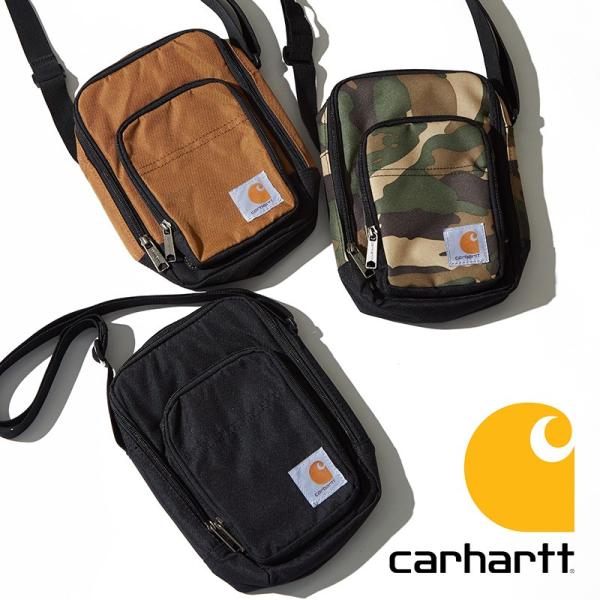 Carhartt カーハート ミニ ショルダーバッグ メンズ  サコッシュ ポーチ 撥水 無地 迷彩...