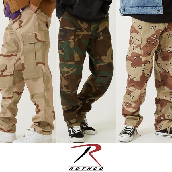 ROTHCO ロスコ カーゴパンツ メンズ 迷彩柄 カモフラージュ ミリタリー カモフラ柄 ビッグシ...