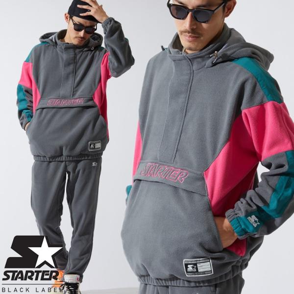STARTER BLACK LABEL スターターブラックレーベル アノラックパーカー メンズ プル...