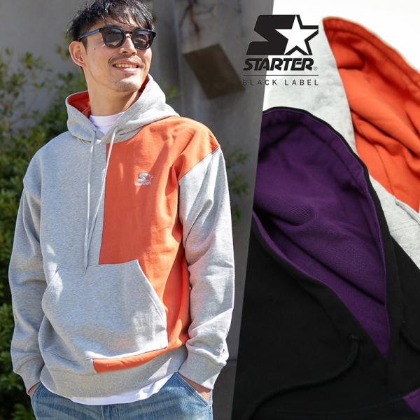 STARTER BLACK LABEL スターターブラックレーベル プルオーバーパーカー メンズ ス...
