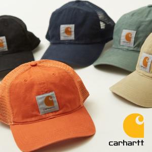Carhartt カーハート バッファローキャップ メンズ ロゴ ベースボールキャップ 帽子 CAP スナップバックキャップ ビンテージ風 メッシュキャップ ブランド｜improves