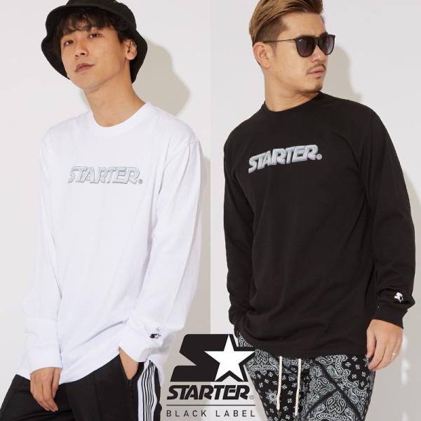 STARTER BLACK LABEL スターターブラックレーベル 長袖Tシャツ メンズ クルーネッ...