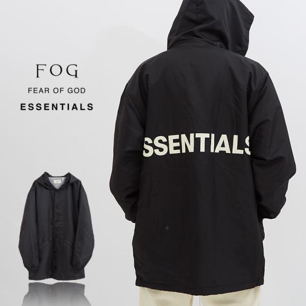 FOG ESSENTIALS エフオージーエッセンシャルズ コーチジャケット メンズ ナイロンジャケ...