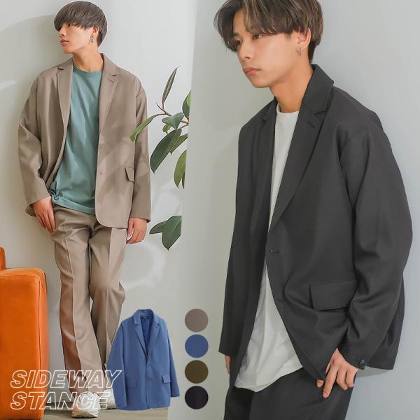 テーラードジャケット メンズ セットアップ対応 SIDEWAY STANCE サイドウェイスタンス ...