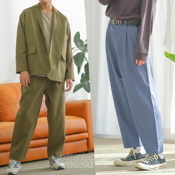ワイドパンツ メンズ セットアップ対応 SIDEWAY STANCE サイドウェイスタンス スタプレ...
