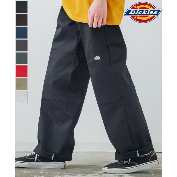 チノパン メンズ Dickies ディッキーズ  カラーパンツ ワイドパンツ カラーパンツ ダブルニ...