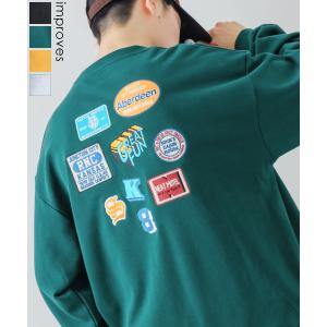トレーナー メンズ スウェット 裏毛 クルーネック スエット ビッグシルエット オーバーサイズ スケーター 古着mix ストリート 韓国ファッション Improves インプローブス 通販 Yahoo ショッピング