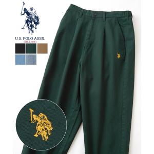 ワイドパンツ メンズ U.S. POLO ASSN. ユーエスポロアッスン デニム ツイル ジーンズ チノパン カジュアル ストリート アメカジ 古着MIX 韓国｜improves