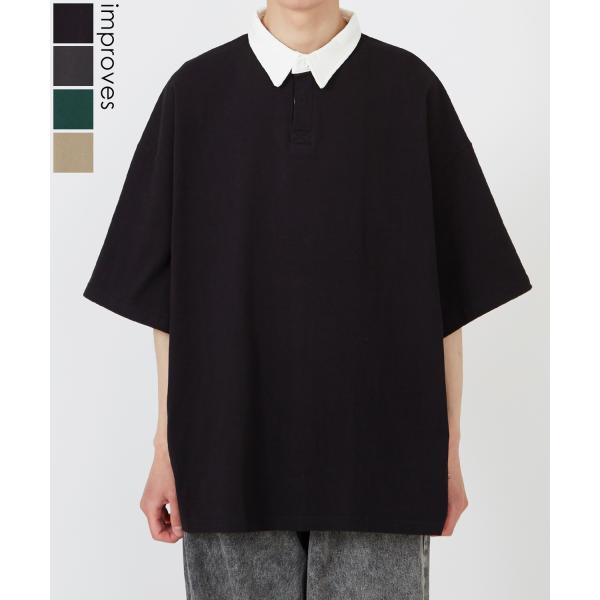 ポロシャツ メンズ USコットン アメリカ綿 半袖 無地 ラガーシャツ ビッグサイズ オーバーサイズ...