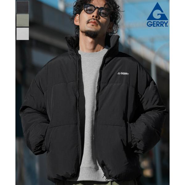 ダウンジャケット メンズ GERRY ジェリー 別注 エコダウン ブルゾン ジャンパー ワンポイント...