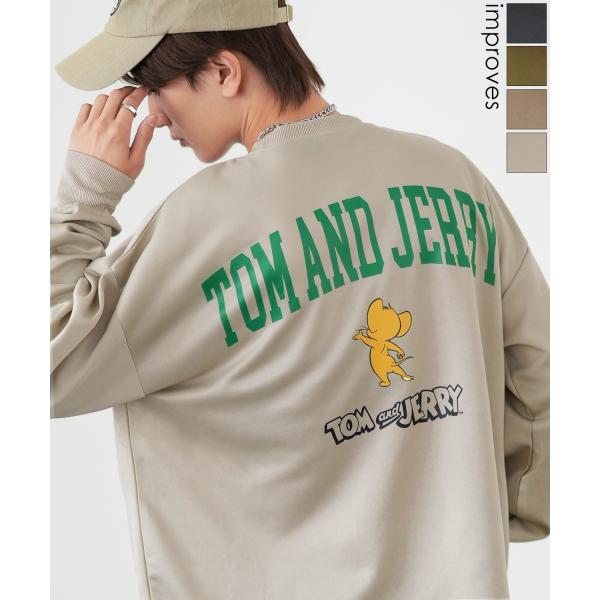 トレーナー メンズ TOM&amp;JERRY トムとジェリー プリント ダンボールレーナー 大きめ アメカ...