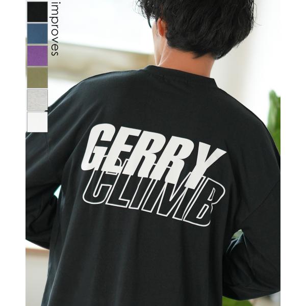長袖Tシャツ メンズ GERRY ジェリー 別注プリント ロンT カットソー バックプリント レイヤ...