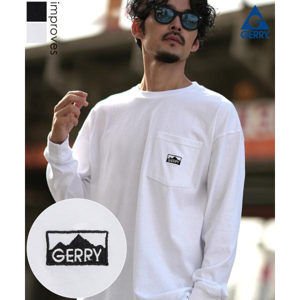 長袖Tシャツ メンズ GERRY ジェリー 別注 マウントロゴ ワンポイント 刺しゅう ロンT カッ...
