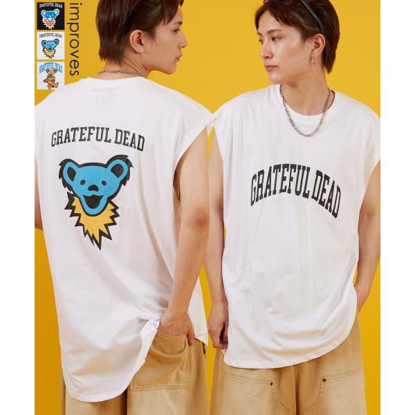 Tシャツ メンズ レディース GRATEFUL DEAT キャラクター トップス ノースリーブ ルー...