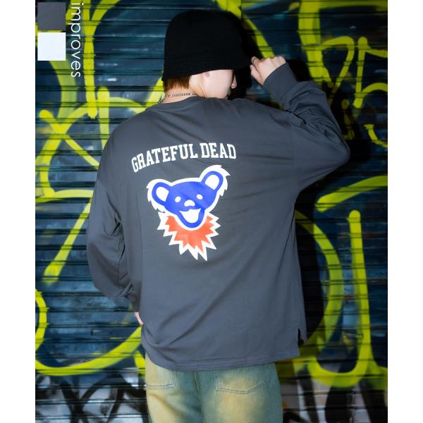 Tシャツ メンズ GRATEFUL DEAT グレイトフルデッド キャラクター トップス 長袖 ロン...