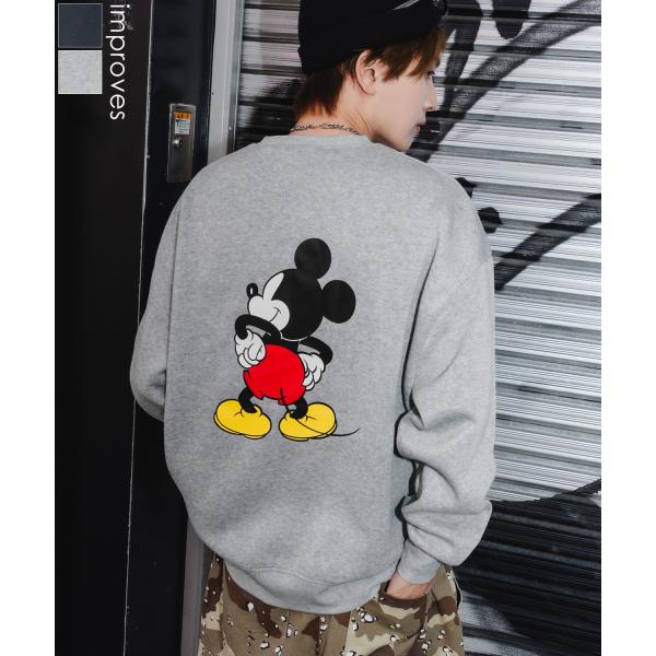 トレーナー メンズ MICKEY ミッキー プリント コットンタッチ 裏起毛 スウェットトレーナー ...